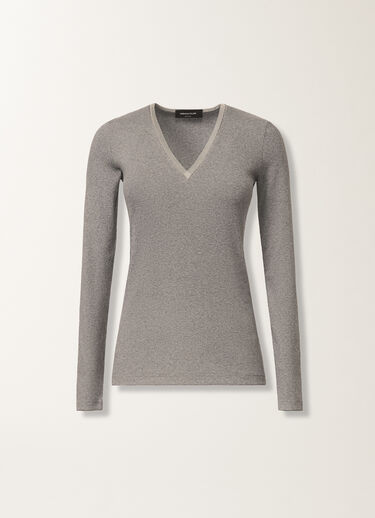 Fabiana Filippi T-shirt en jersey, gris rocheux GRIS JED215F130L5770000