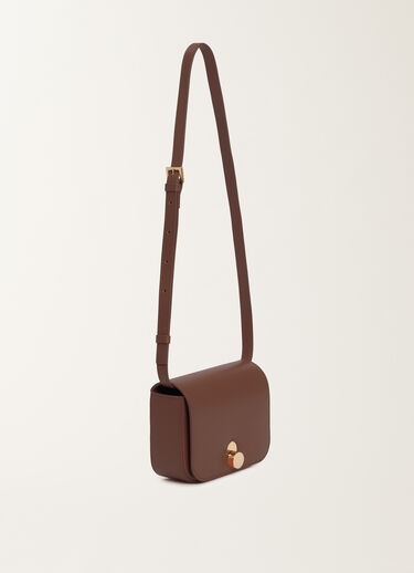 Fabiana Filippi Sac Messenger Eclissi en cuir de veau, ébène BRUN BGD215A859L8030000