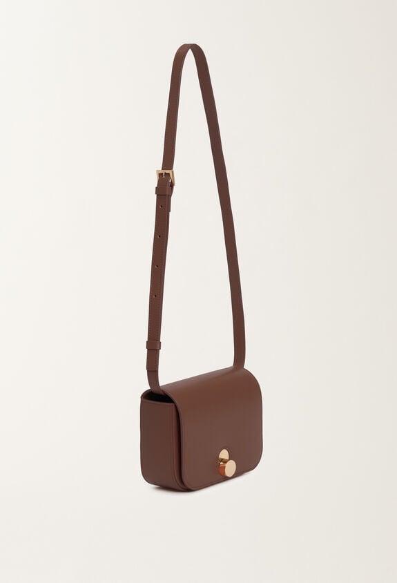 Fabiana Filippi Eclissi calfskin messenger bag, ebony BROWN BGD215A859L8030000