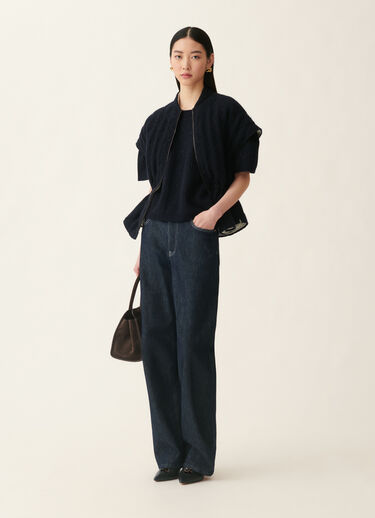 Fabiana Filippi Pantalon denim barrel, bleu adouci Bleu adouci PAD216F347M2770000