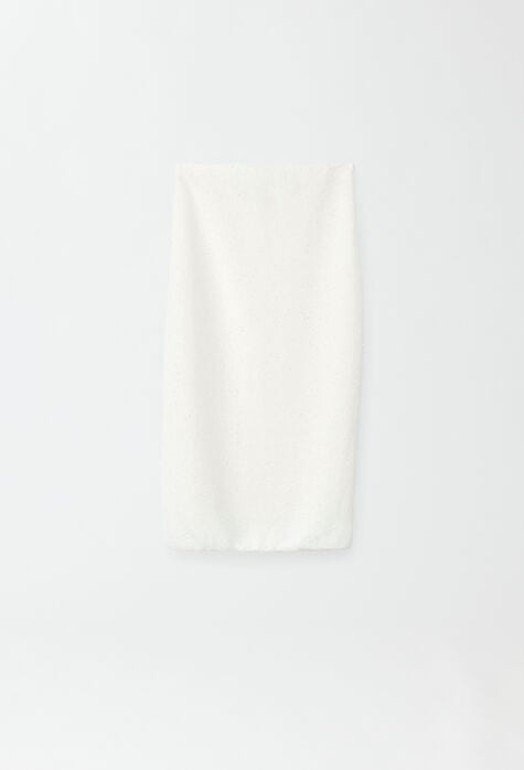 Fabiana Filippi Sequinned skirt, white GND274F815H5400000