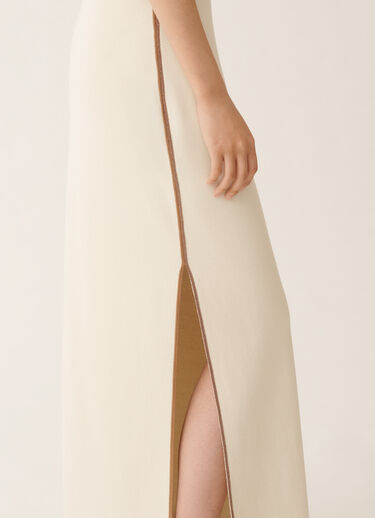 Fabiana Filippi Skirt in organic cotton, butter and wicker BUTTER GND276F817M1810000