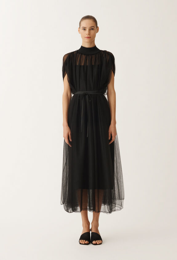 Fabiana Filippi Tulle dress, black BLACK ABD265F219L2360000