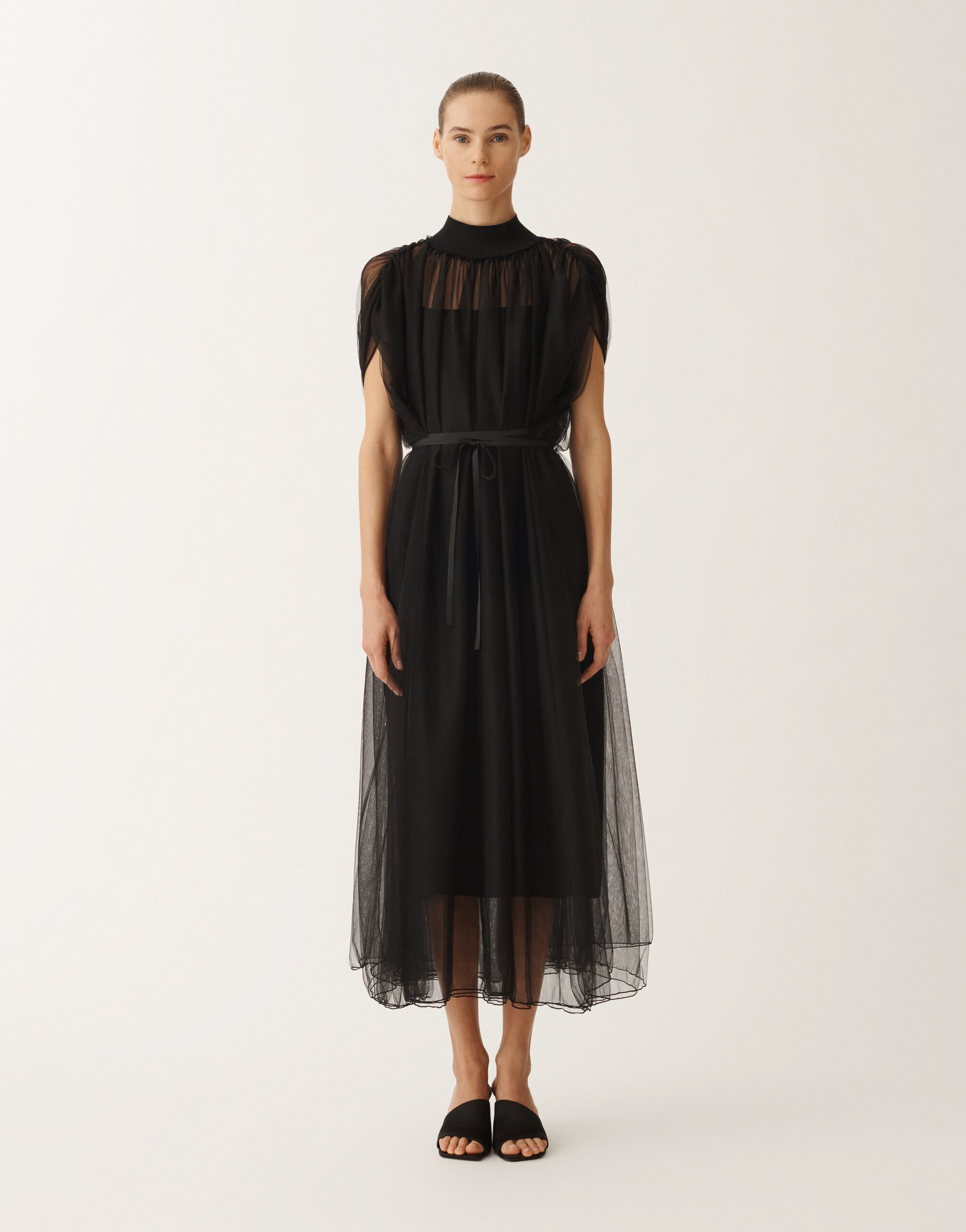 Fabiana Filippi Robe en tulle, noir NOIR ABD265F219L2360000