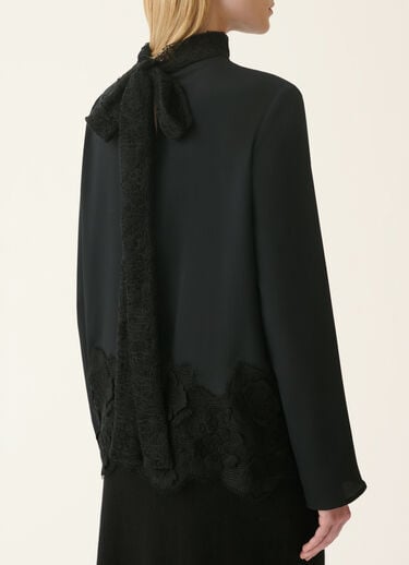 Crêpe de chine top, black Fabiana Filippi Crêpe de chine top, black Black TPD226F752M4880000