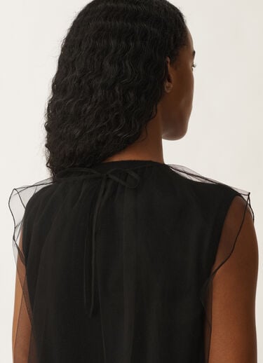 Fabiana Filippi Cashmere and silk vest top, black BLACK MAD265F024L2940000