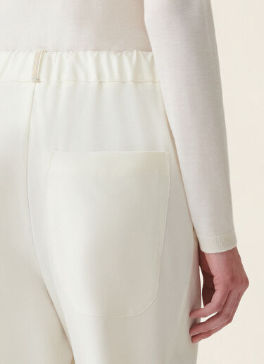 Fabiana Filippi Pantalón en tecno tailoring, mantequilla Mantequilla PAD216F304M5210000