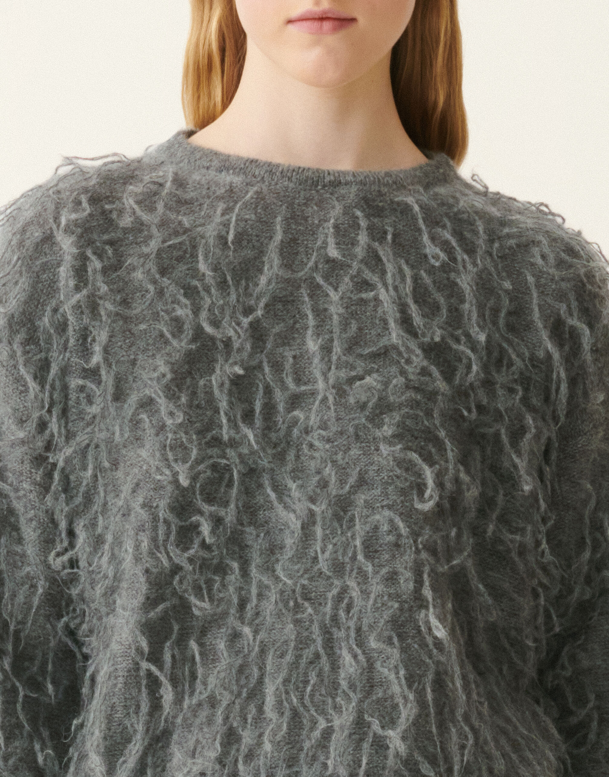 Fabiana Filippi Mohair sweater, charcoal Charcoal MAD226F464M651M439