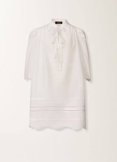 Abito in popeline, bianco ottico Fabiana Filippi Abito in popeline, bianco ottico BIANCO OTTICO ABD276F625M1270000