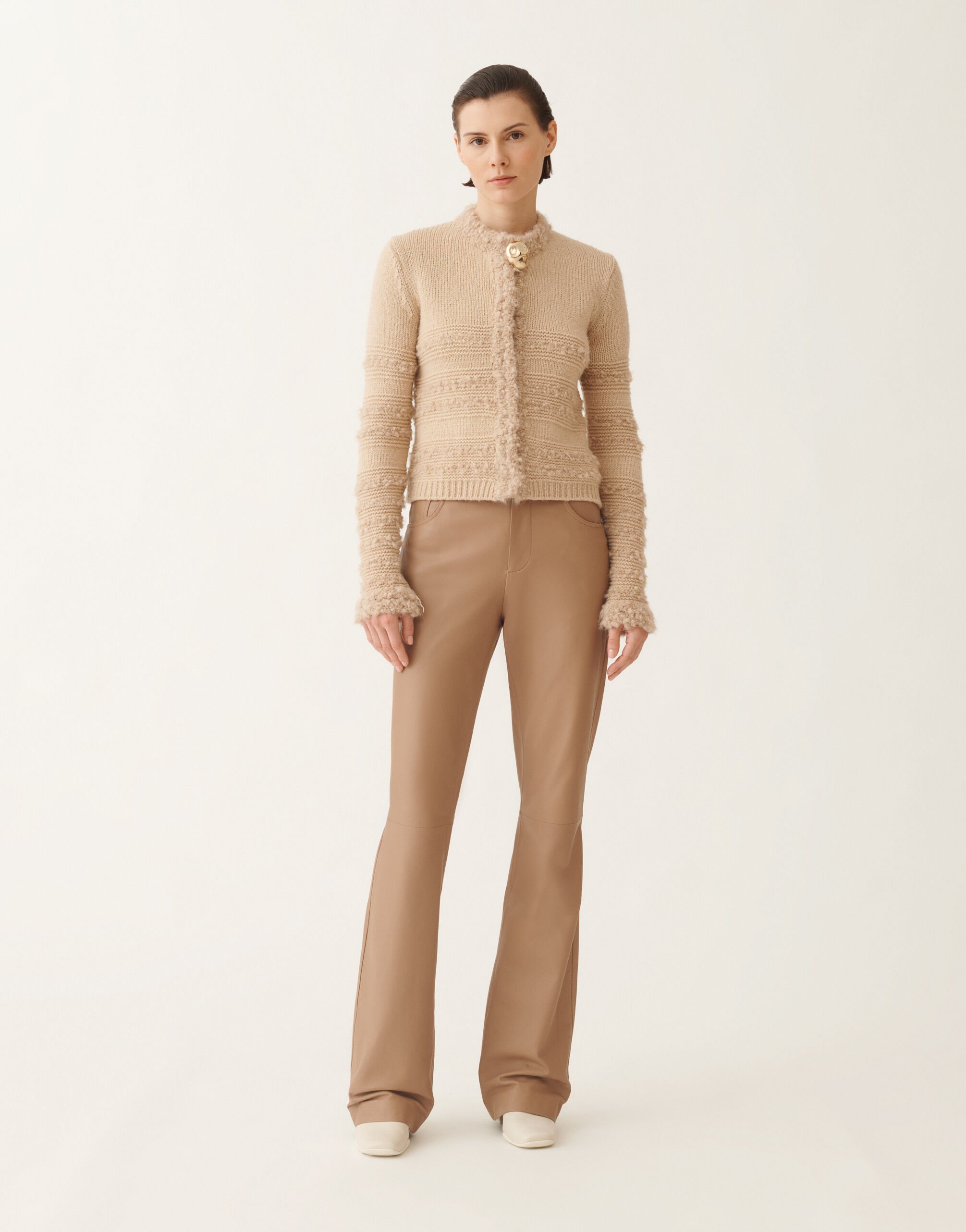 Fabiana Filippi Cardigan in cammello, albino MARRONE MAD215F126L5010000