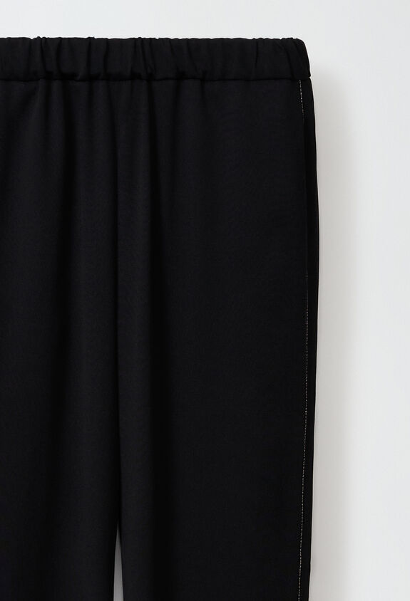 Fabiana Filippi Silk marocain trousers, black BLACK PAD224F255SK100000
