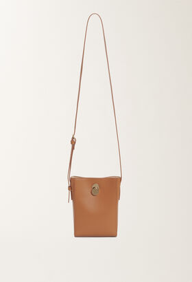 Fabiana Filippi Eclissi calfskin mini bag, tan BLACK BGD265A849L2560000