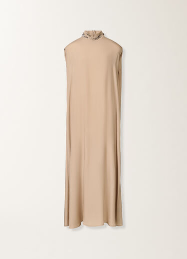 Fabiana Filippi Dress in enver satin, birch Beige ABD225F632L6820000