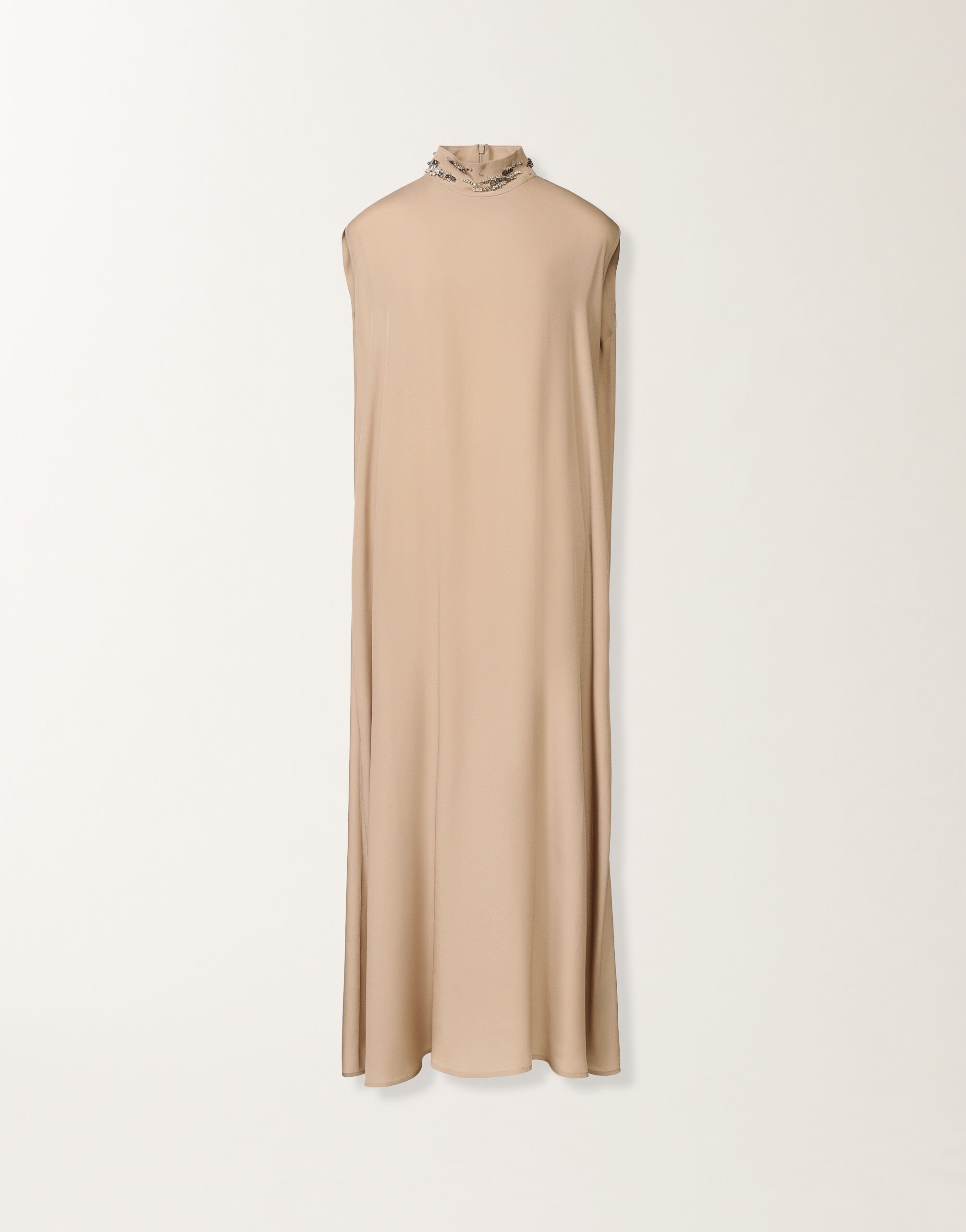 Fabiana Filippi Dress in enver satin, birch Beige ABD225F632L6820000