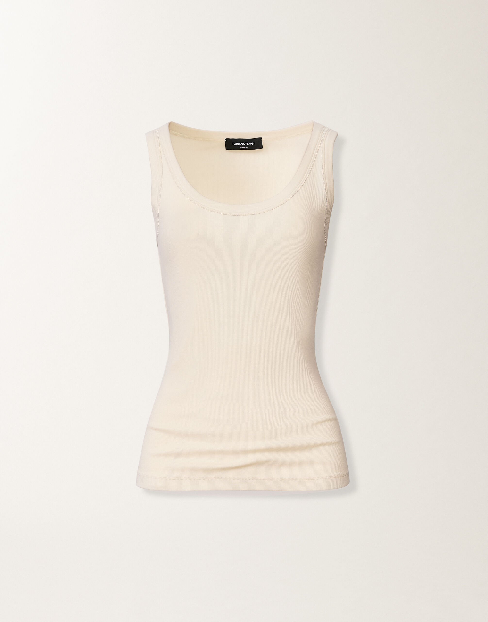 Fabiana Filippi Jersey-Top, Butterfarbe Butter JED266F602L8960000