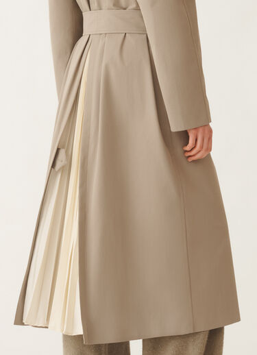 Fabiana Filippi Zweireihiger Trenchcoat aus extrafeinem Twill, olivgrün Grün CTD215F228L5120000