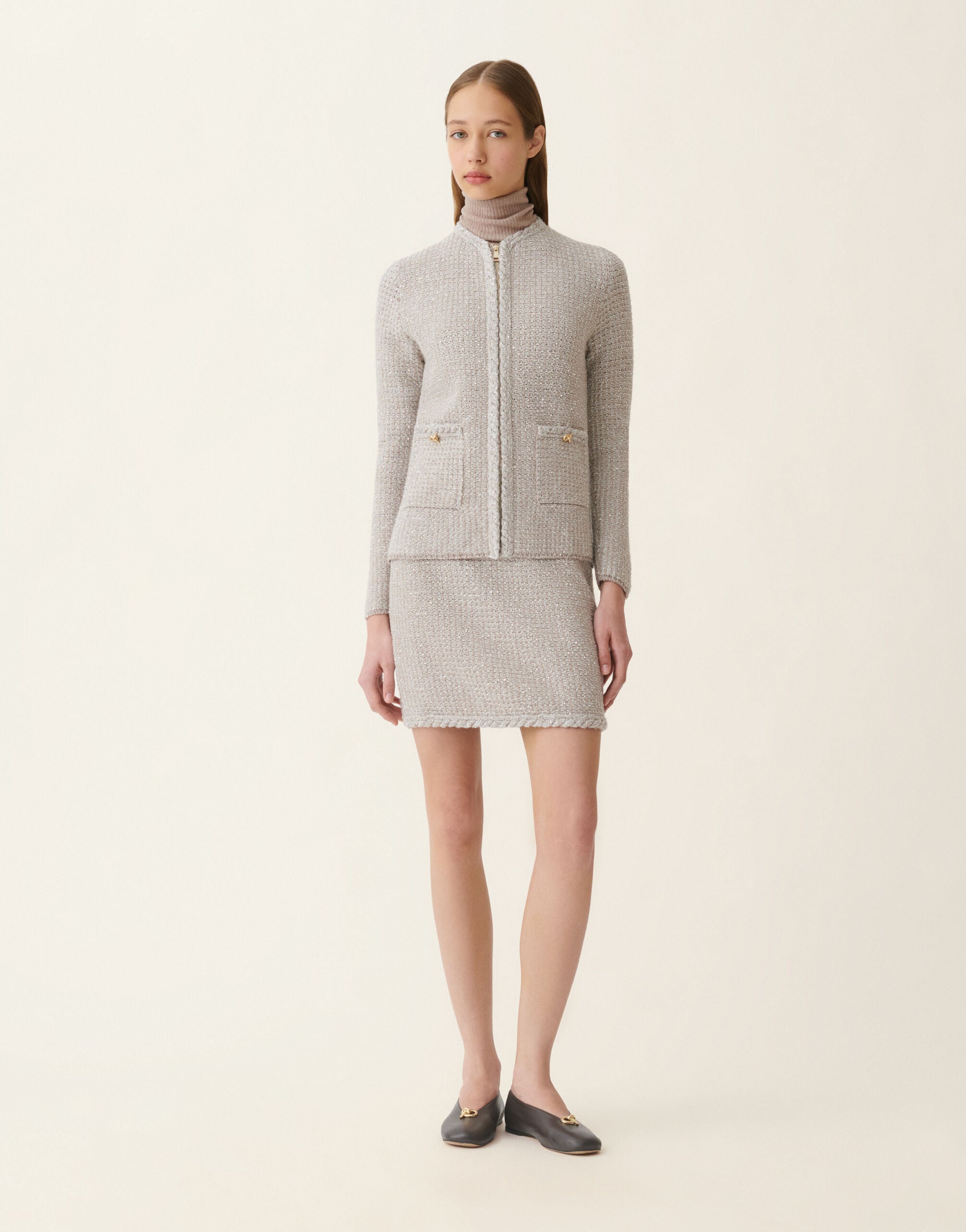 Fabiana Filippi Tweedjacke, granit Granit GCD216F165M2570000