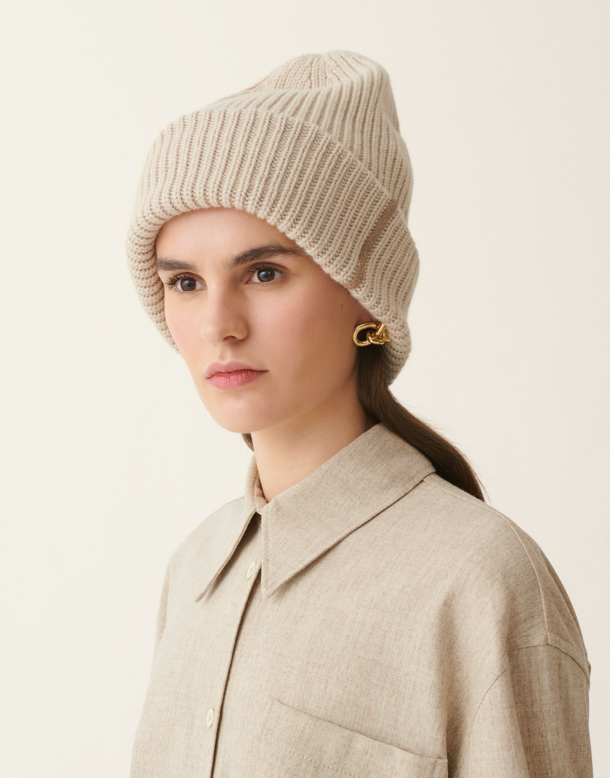 Platinum beanie, cachà Fabiana Filippi Platinum beanie, cachà Cachà SAD226A956M2810000