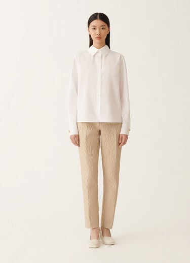 Fabiana Filippi Shirt in poplin, optic white White CAD225F782D6500000