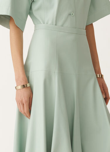 Fabiana Filippi Nappa leather skirt, aqua green AQUAGREEN PLD275F840D7510000