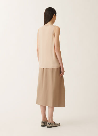 Fabiana Filippi Stretch sablé top, sand SAND TPD265F773L2350000