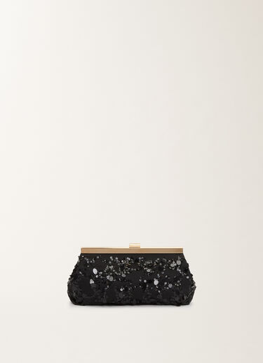 Fabiana Filippi Clutch with sequin embroidery BLACK BGD265A849L2560000