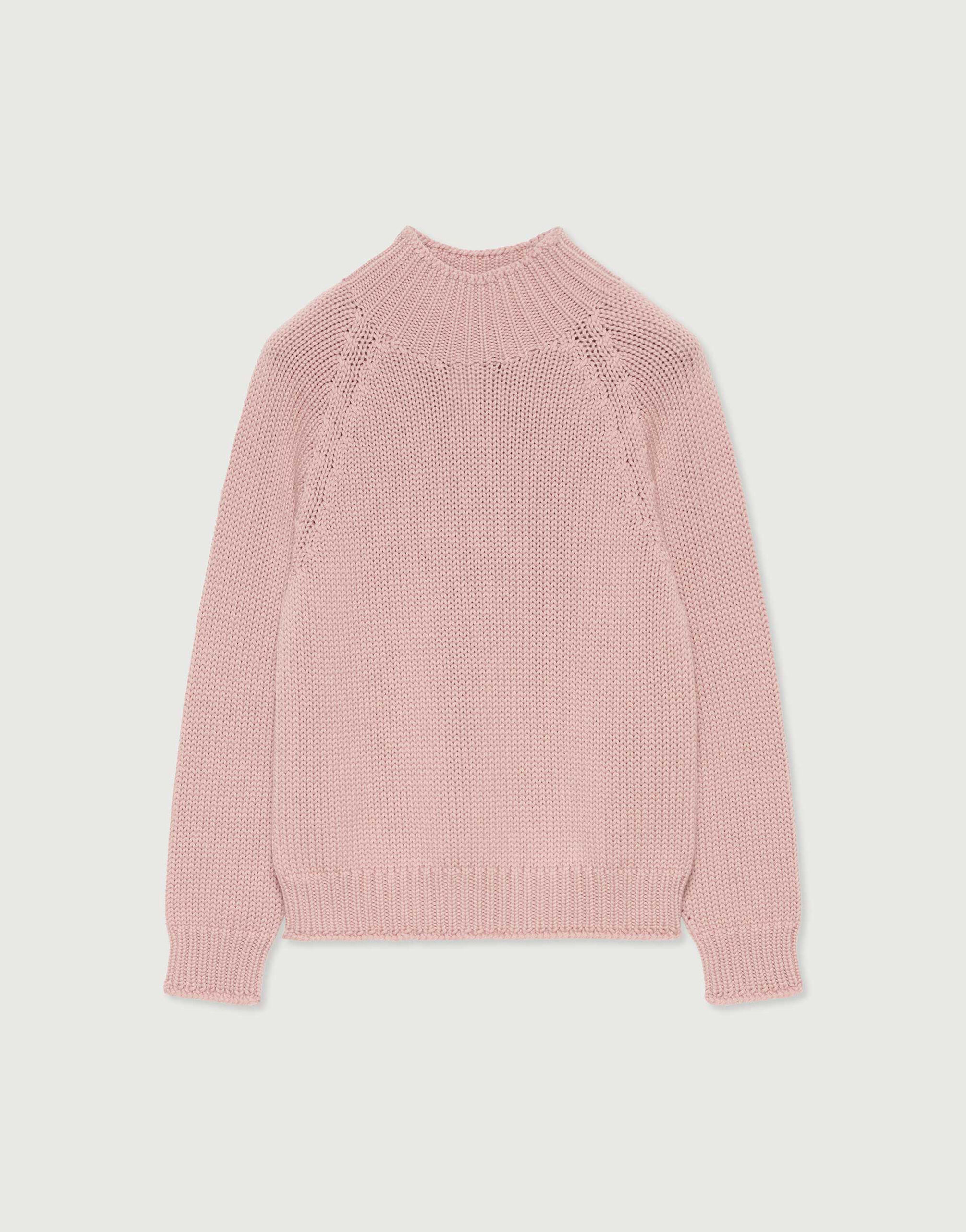 Maglia in lana merino rosa medio Maglieria per Donna Fabiana
