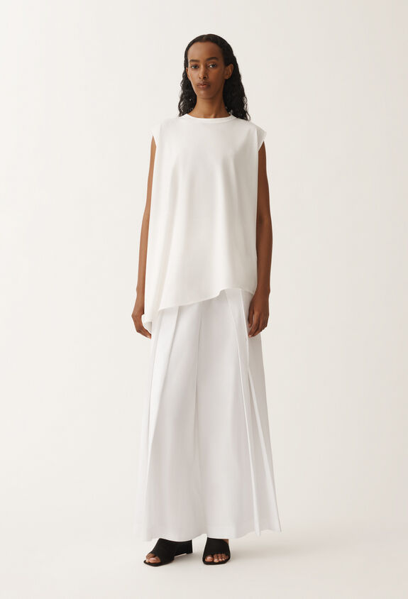 Fabiana Filippi Jersey top, white WHITE JED265F172L1700000