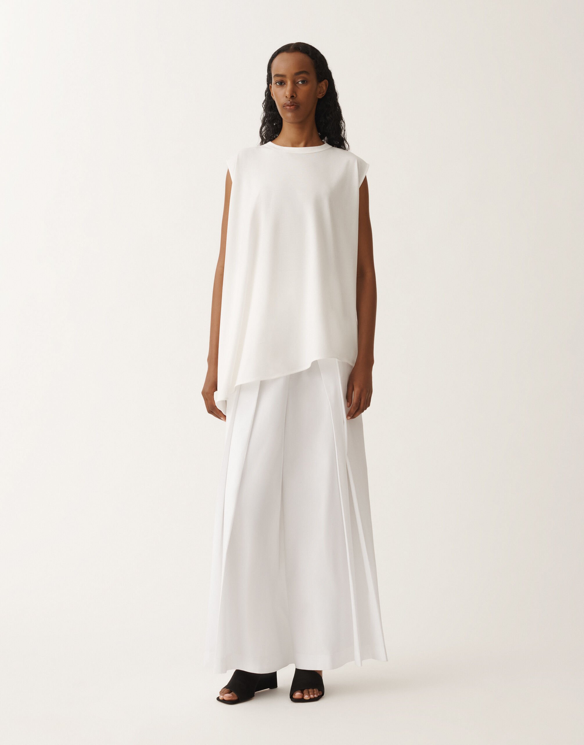 Fabiana Filippi Top de punto, blanco BLANCO JED265F172L1700000