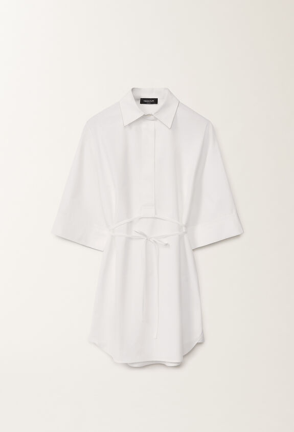 Fabiana Filippi Poplin tunic, optical white WHITE CAD275F650L3060000