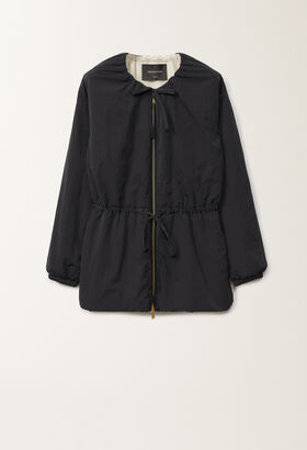 Fabiana Filippi Wavy technical jacket, midnight blue BLUE MAD275F053D2730000