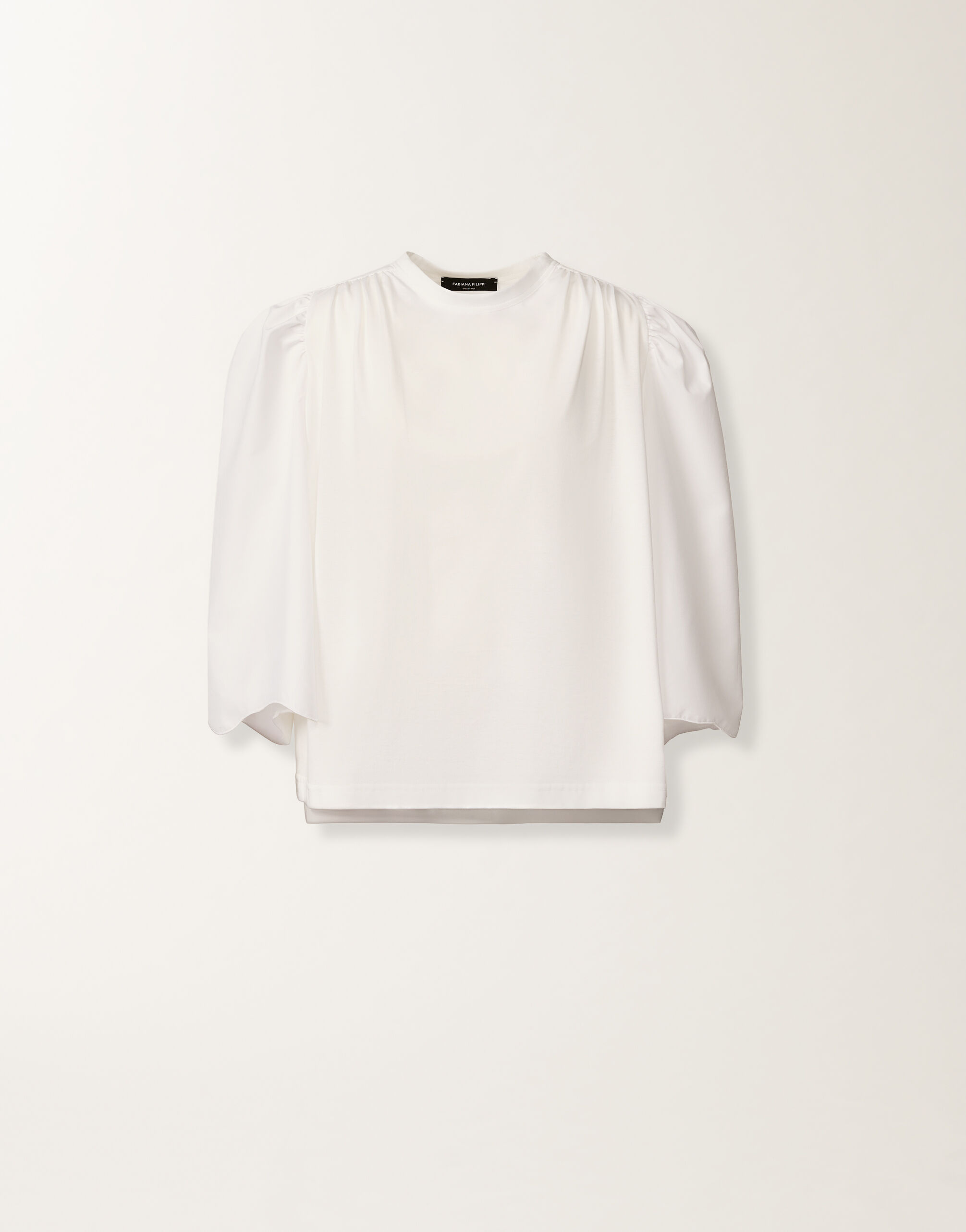 Optical white jersey T-shirt Fabiana Filippi Optical white jersey T-shirt OPTICAL WHITE JED276F576M1850000