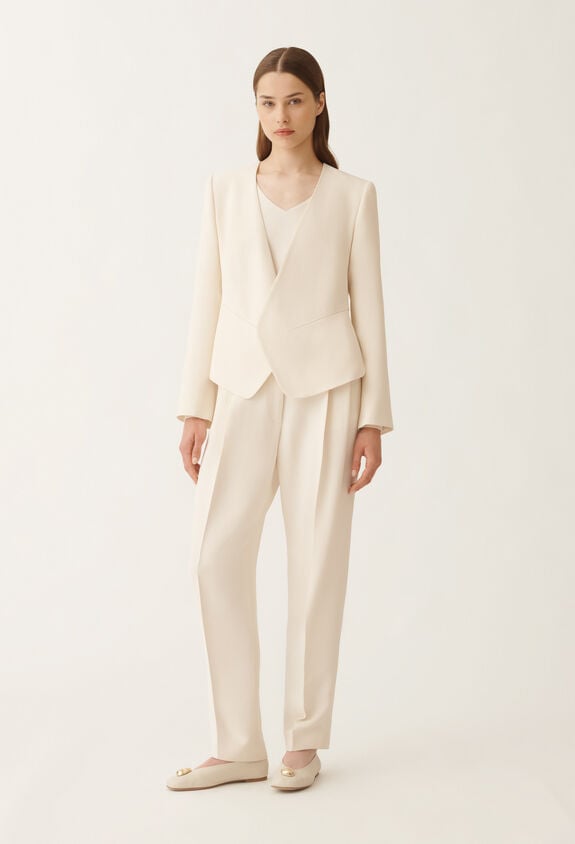 Fabiana Filippi Cady jacket, butter WHITE GCD215F208D8700000