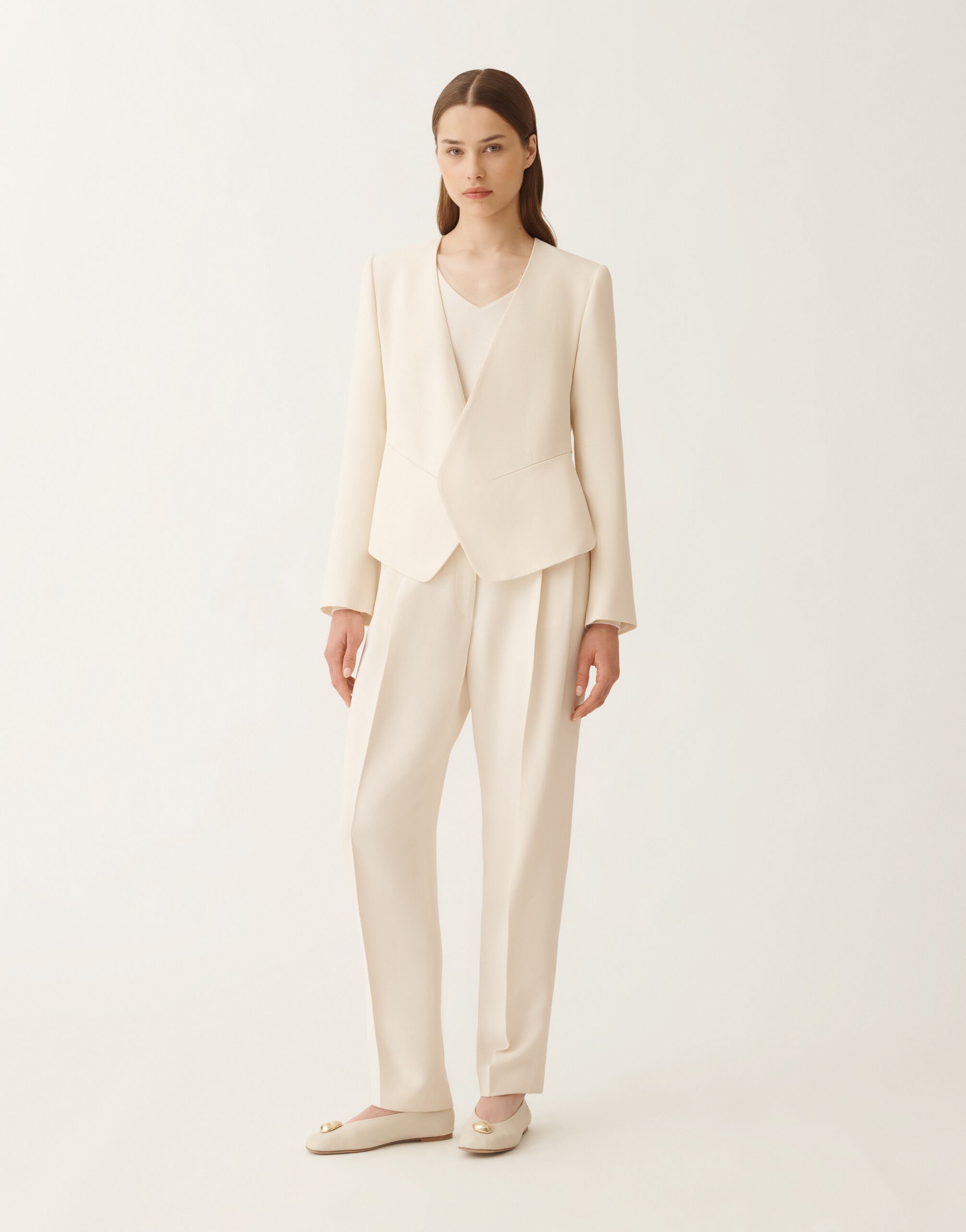 Fabiana Filippi Cady jacket, butter WHITE GCD215F208D8700000