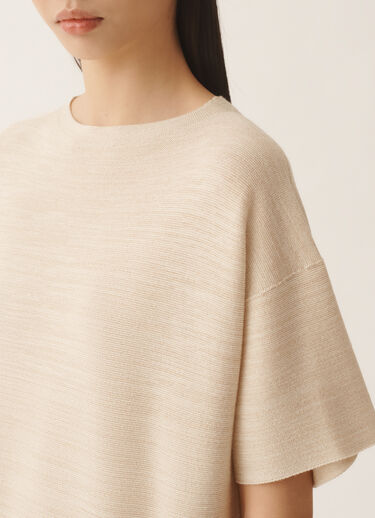 Fabiana Filippi Wool, cotton, and lurex dress, ivory Butter ABD266F178L7660000