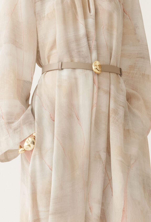 Fabiana Filippi Calfskin belt, marble GREY AAD215A829L8030000