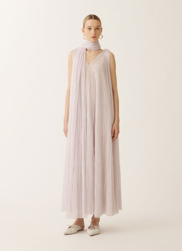 Fabiana Filippi Pleated tulle dress, mauve LAVENDER ABD275F622L3860000