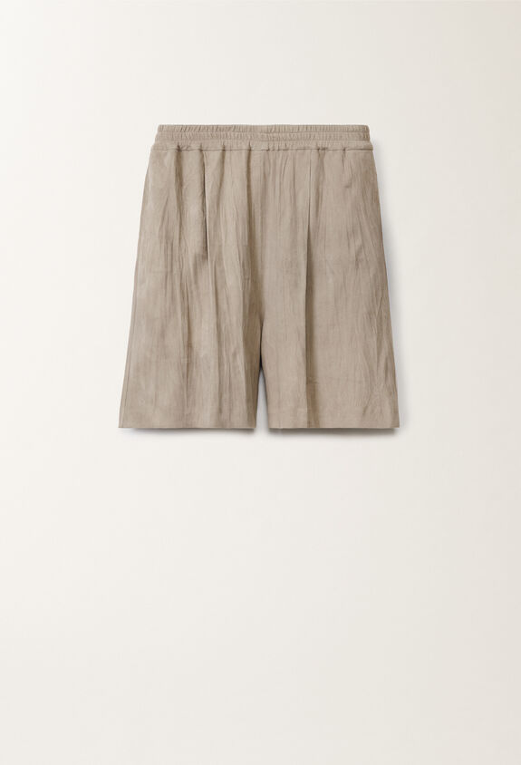 Fabiana Filippi プリーツ スエード ショートパンツ（クレイ） クレイ PLD275F760D8620000