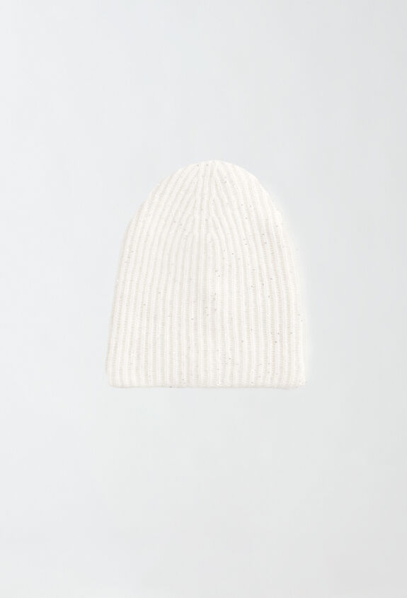 Fabiana Filippi Sequinned beanie, raffia WHITE SAD214A820D2960000