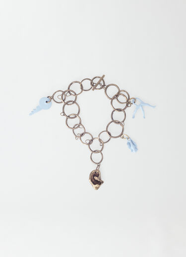 Fabiana Filippi Kettenarmband mit Anhängern aus Öko-Messing GOLD BXD274A967H1590000