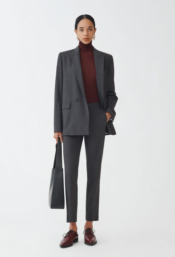 Fabiana Filippi Veste croisée en laine froide, anthracite anthracite GCD264F162D6200000