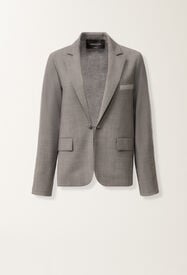 Fabiana Filippi Veste en laine froide, roche chinée GRIS GCD215F201L5650000