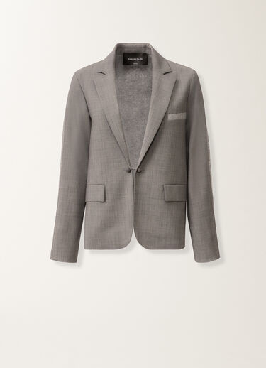 Fabiana Filippi Cool wool jacket, melange rock GREY GCD215F201L5650000
