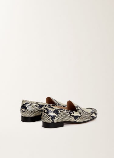 Fabiana Filippi Python-print calfskin loafers, putty WHITE ASD265A929L2520000