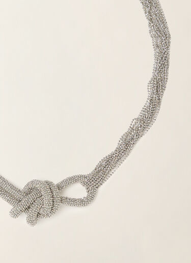 Filo diamante knot necklace, nickel Fabiana Filippi Filo diamante knot necklace, nickel Nikel BXD226A986M5250000