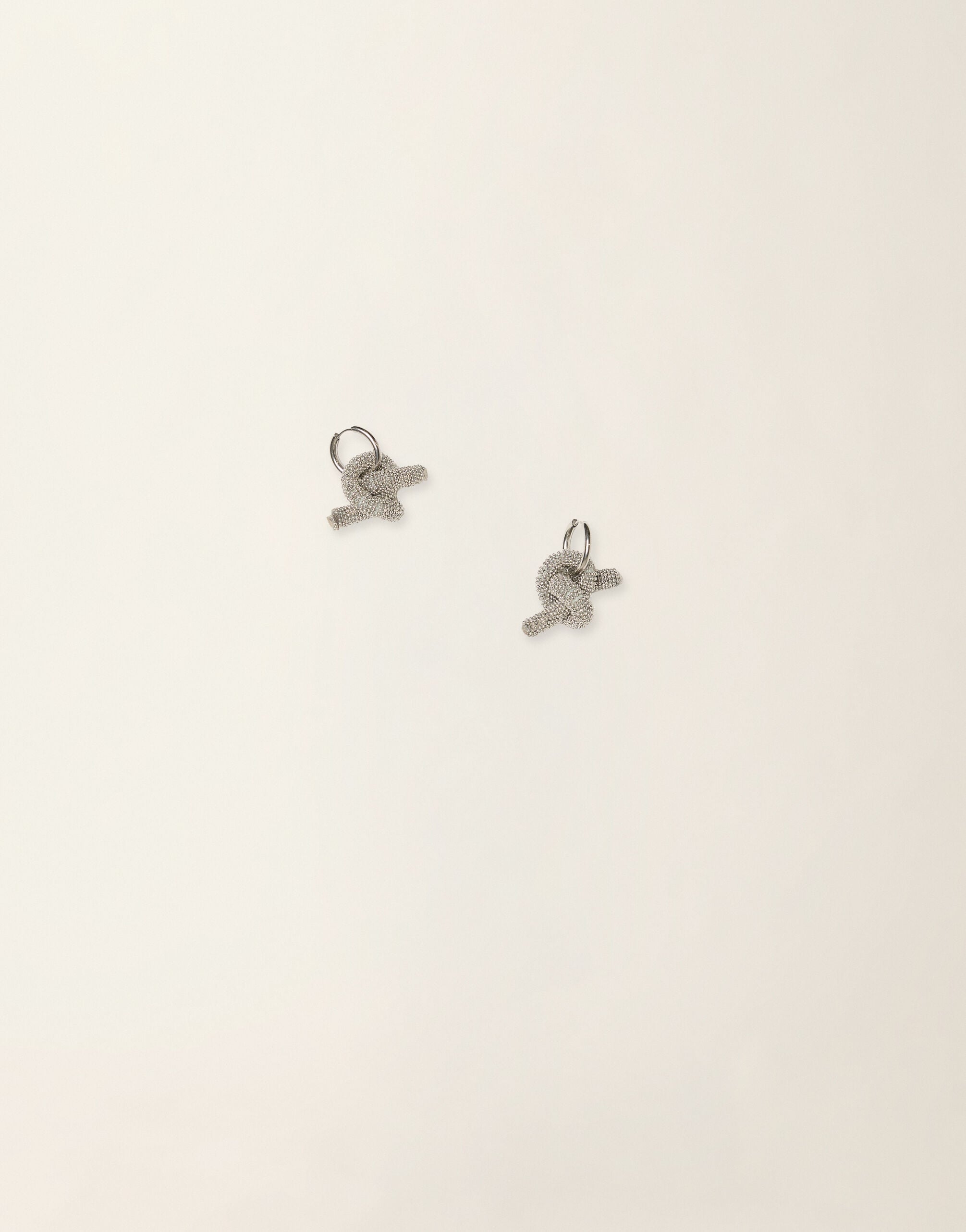Fabiana Filippi Filo diamante knot earrings, nickel Nikel BXD226A984M5250000