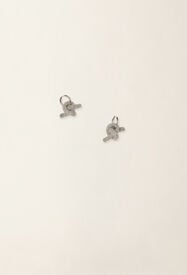 Fabiana Filippi Filo diamante knot earrings, nickel Nikel BXD226A984M5250000