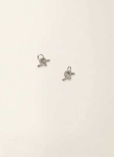 Fabiana Filippi Filo diamante knot earrings, nickel Nikel BXD226A984M5250000