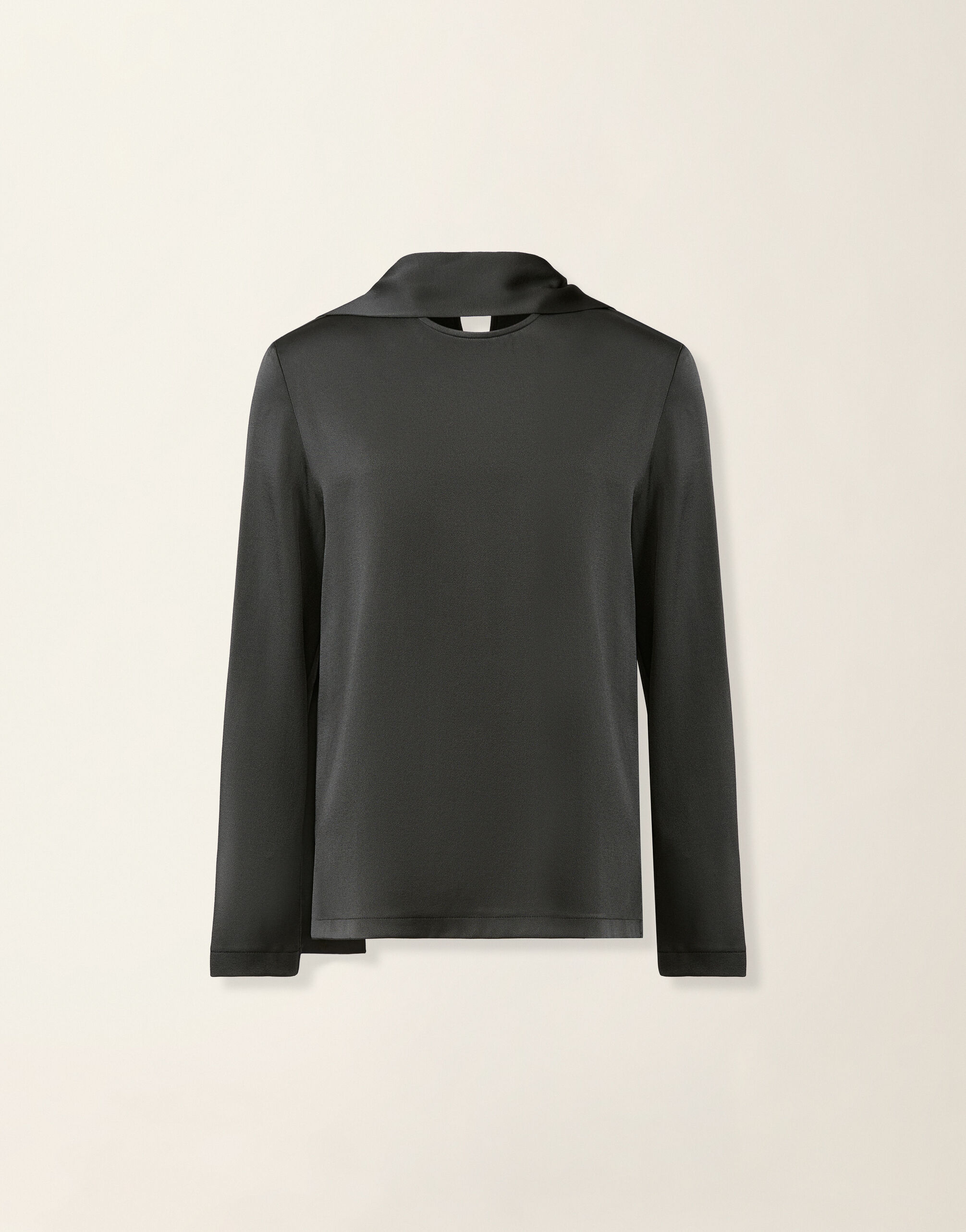 Enver satin top, charcoal Fabiana Filippi Enver satin top, charcoal Charcoal TPD226F682M4650000