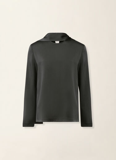 Enver satin top, charcoal Fabiana Filippi Enver satin top, charcoal Charcoal TPD226F682M4650000